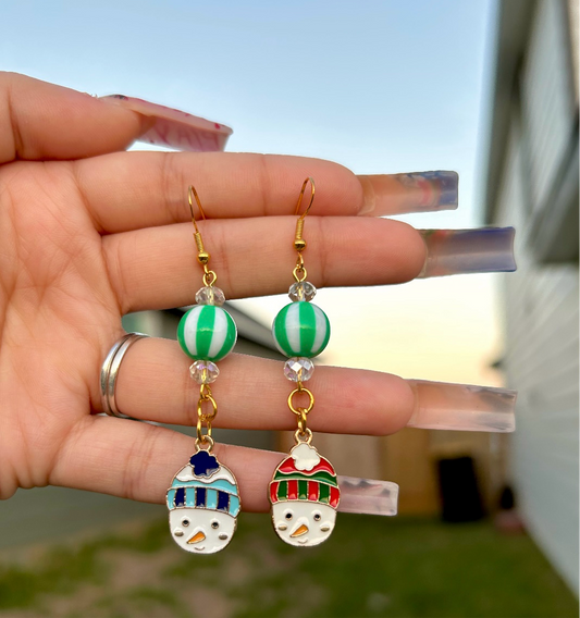 Snowman Earrings