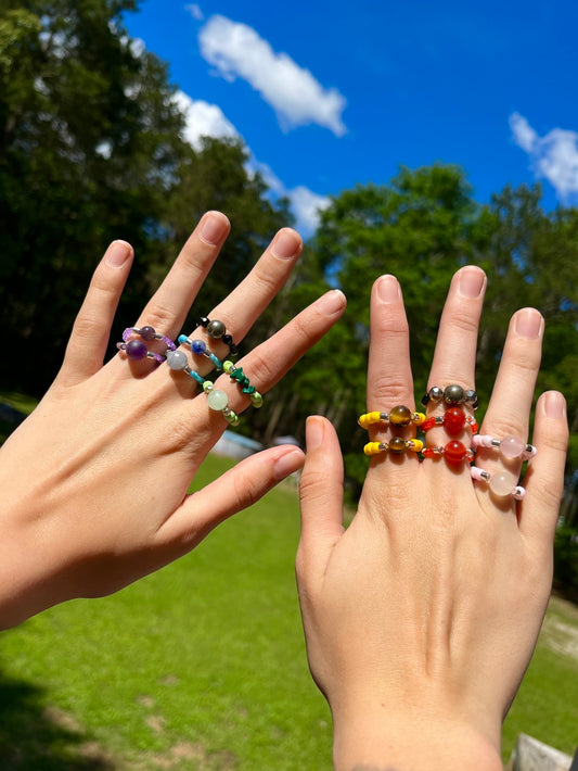 Crystal Stretchy Rings