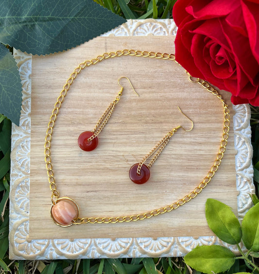 Carnelian Jewelry Set