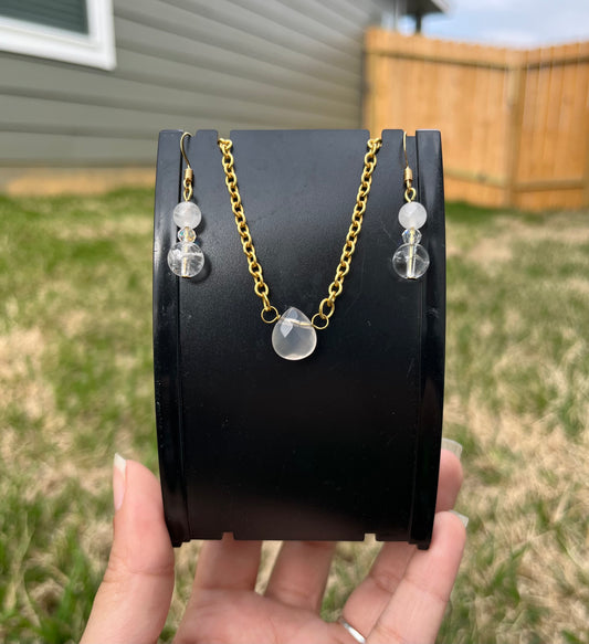 Clear Quartz Jewelry Set