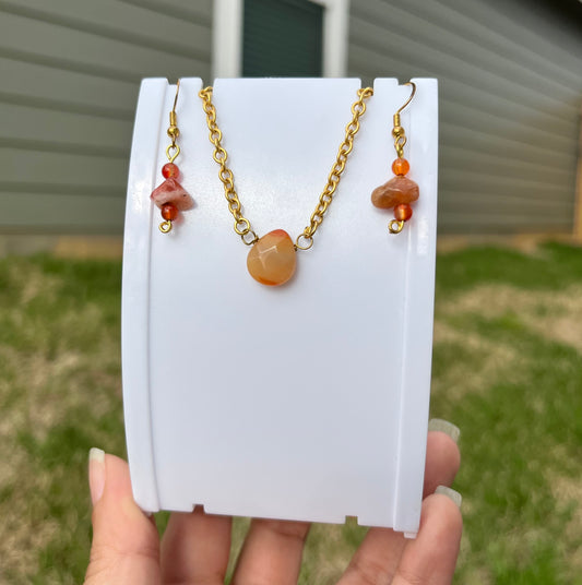 Carnelian Jewelry Set